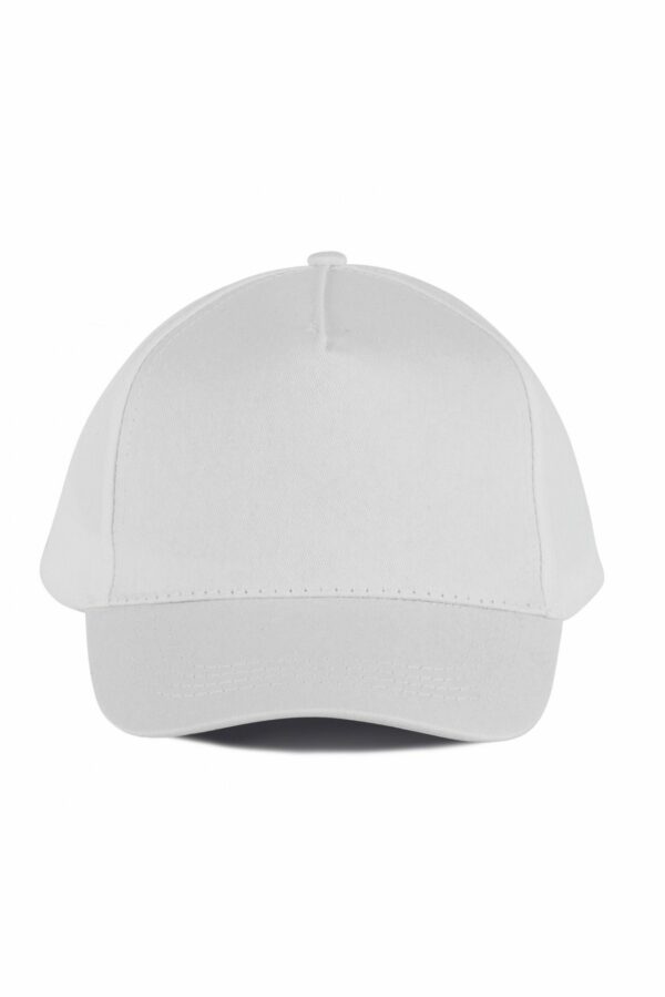 KP116 - Cappellino cotone 5 pannelli white