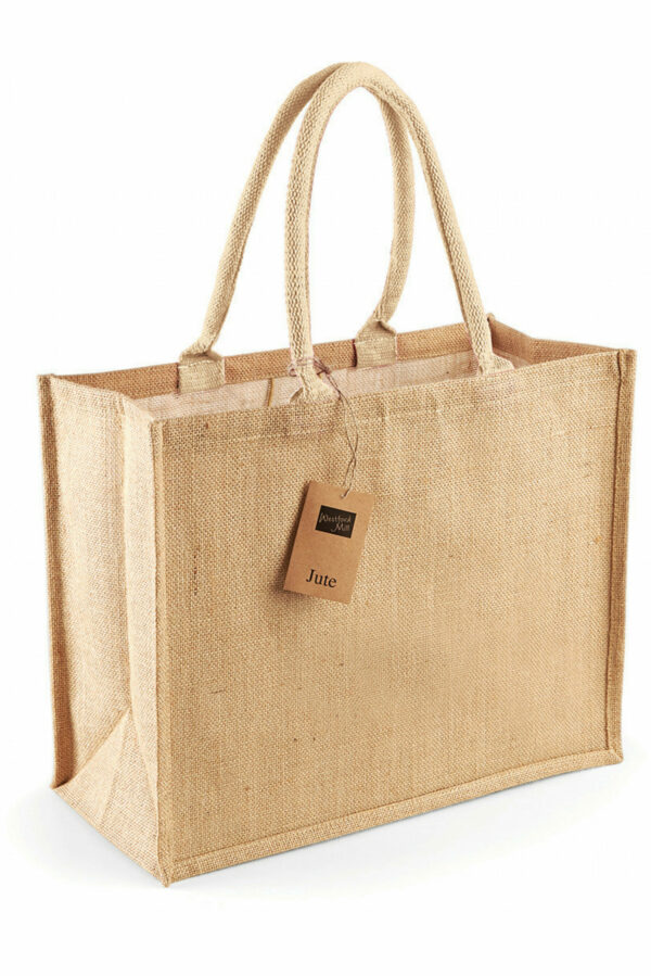 W407 - Shopper classica in juta NATURAL