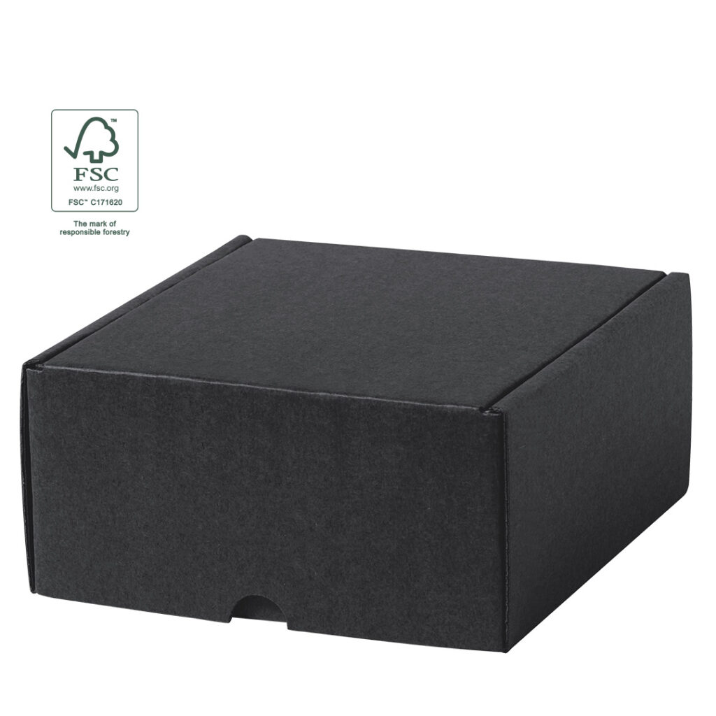 Scatola Regalo in cartone ondulato nero  Steffon