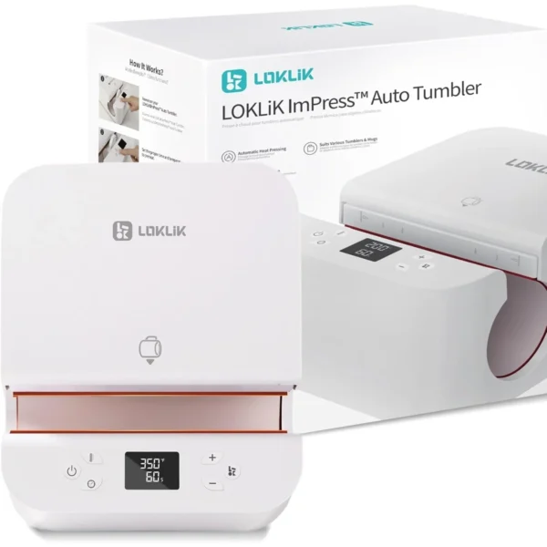 LOKLiK Auto Tumbler Pressa a caldo - LOKLiK Bianco